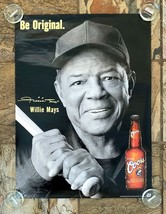 MLB Baseball Poster Coors Banquet Beer Willie Mayes ~ Be Original - £7.57 GBP