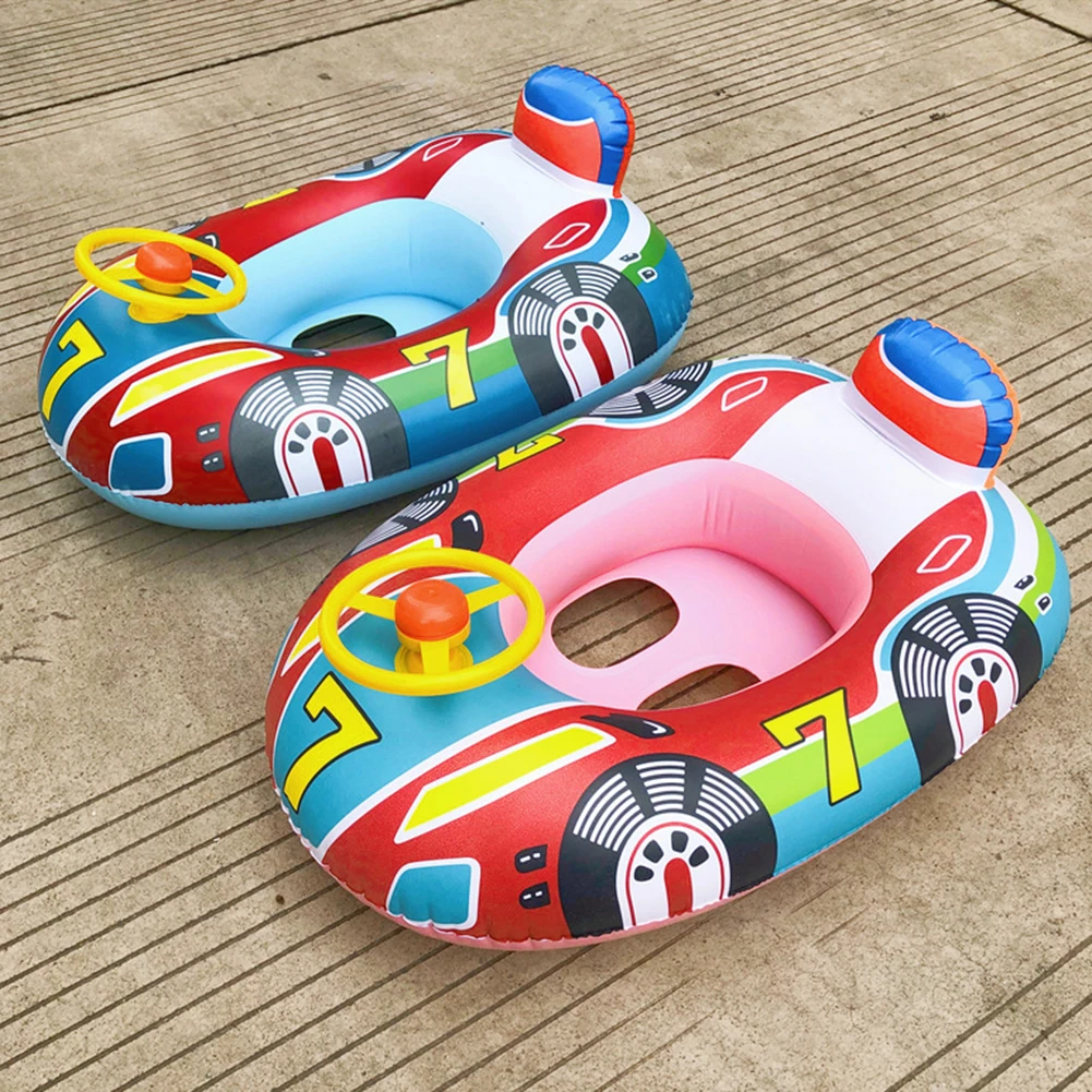 Inflatable Swimming Rings Baby Water Play Games Seat Float Boat Child Swim - £7.18 GBP+