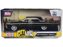 1964 Chevrolet Impala Lowrider Hard Top Black Get Low Series 1/24 Diecas... - £31.93 GBP