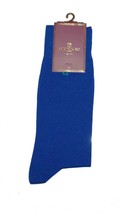 Bruno Magli Men&#39;s Cotton Socks Royal Blue Green Logo Design Size 10-13 I... - $22.24