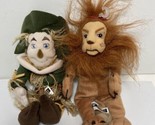 Warner Brothers Studios 1998 Wizard of Oz Bean Bag Cowardly Lion Scarecr... - $18.69