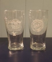 2x Yuengling Beer Pint Glass 185 Years America&#39;s Oldest Brewery 5.75&quot; Tall - £9.91 GBP