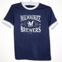 Milwaukee Brewers MLB Baseball T-Shirt Shirt Size Youth Large L 14/16 - £5.44 GBP
