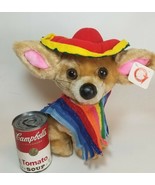 Pablo the Chihuahua Plush Dog Pup Wearing Serape Poncho Sombrero Goffa S... - £17.17 GBP