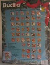 Bucilla Christmas Critters Ornaments  Perforated Plastic Cross Stitch Kit NEW - $24.65
