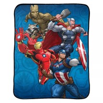 Marvel&#39;s The Avengers &quot;Teammates&quot; 46&quot; x 60&quot; Soft Plush Fleece Blanket Throw - $364.44 MXN