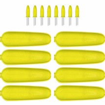 24 Pieces Corn Cob Holders And Dish Set Corn On The Cob Skewer Stainless... - £17.30 GBP