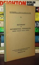 Bialik Foundation Dictionary Of Mathematical Terminology Hebrew - English - Fren - £235.66 GBP