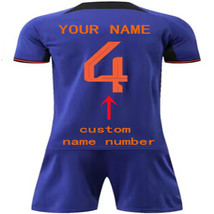 Custom Soccer Netherlandish Jersey suit Men Kids Any Name Number 2022 Yo... - $49.55