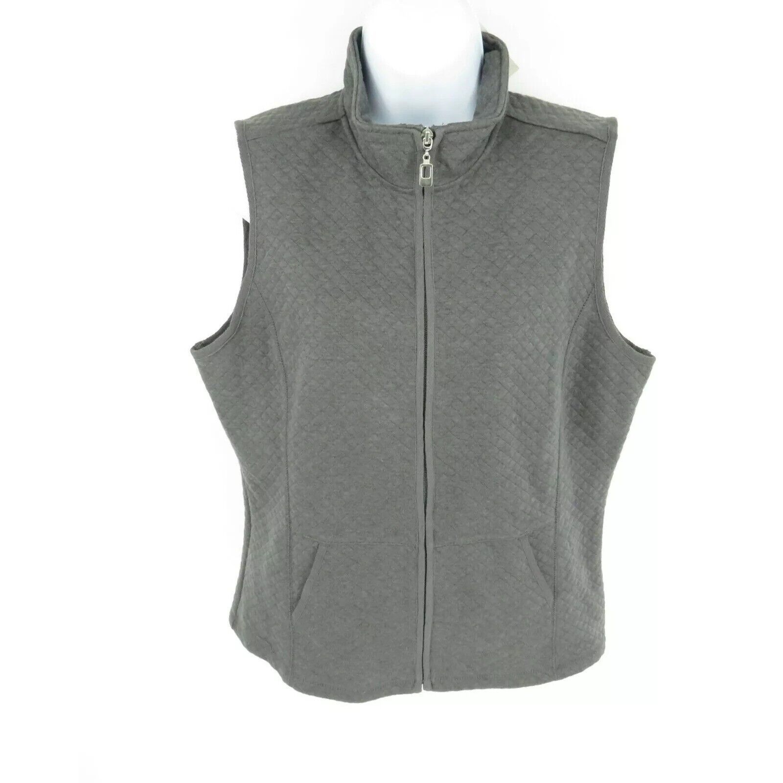 Laura Scott Womens Medium Gray Zip Up and 17 similar items