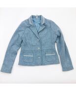 Old Navy Blazer Light Blue Tweed Dark Blue &amp; Yellow Accents 3 Button Siz... - $272.54 MXN