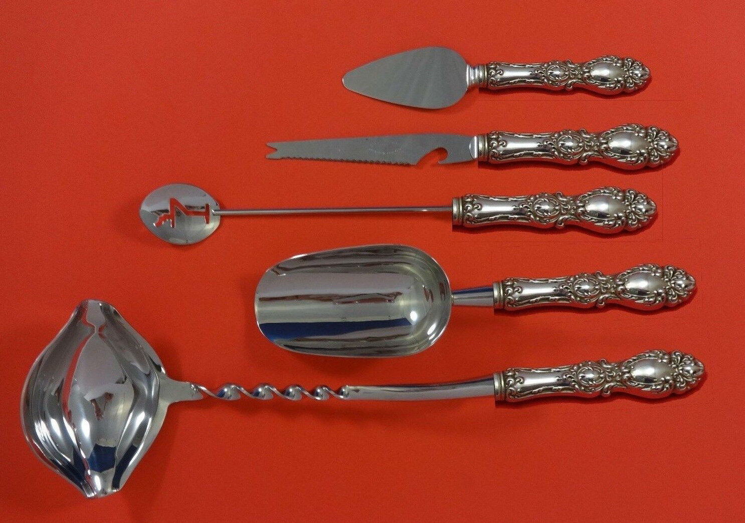 Primary image for Lucerne by Wallace Sterling Silver Cocktail Party Bar Serving Set Custom Made