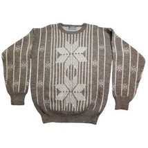 Le Tigre Nordic Lites Sweater Vintage 90s Snowflake Mens Medium - $28.71
