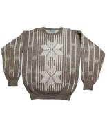 Le Tigre Nordic Lites Sweater Vintage 90s Snowflake Mens Medium - $527.55 MXN