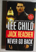 Jack Reacher: Never Go Back By Lee Child (2016) Dell Paperback Tom Cruise Cover - $14.84