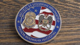 DOS DSS Diplomatic Security Service US Embassy Bolivia Challenge Coin #160W - £50.88 GBP