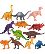 Kids Dinosaur Figures Toys, 7 Inch Jumbo Plastic Dinosaur Playset, Stem ... - £26.74 GBP