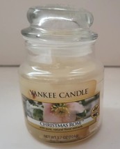 Yankee Candle Holiday Seasonal Small Jar 3.7 Oz Christmas Rose Hard To Find Read - £11.55 GBP