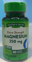 LOT of 3 NATURE&#39;S TRUTH EXTRA STRENGTH MAGNESIUM 250 Mg 30 COATED CAPLET... - $14.80