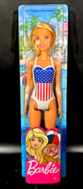 Barbie Flag Beach Barbie Doll (12 inches) with Molded Stars &amp; Stripes - £14.80 GBP