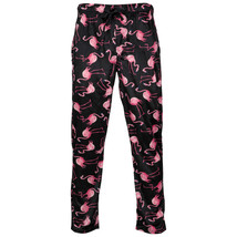 Crazy Boxers Flamingo All Over Print Pajama Pants Black - £20.34 GBP