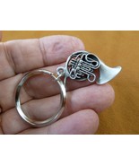 M208-C1 FRENCH HORN KEY CHAIN ring keys pewter JEWELRY horns Holton Farkas - $39.70 CAD