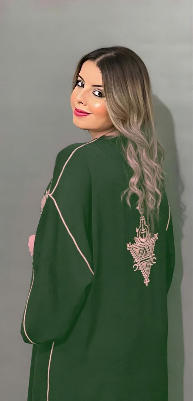 Primary image for Moroccan Caftan, long dress, handmade, Muslim dress