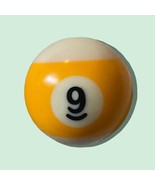 Nine Pool Billiard Ball #9 2.25&quot; Yellow Stripe 2 1/4&quot; Standard Size Vintage - $13.47