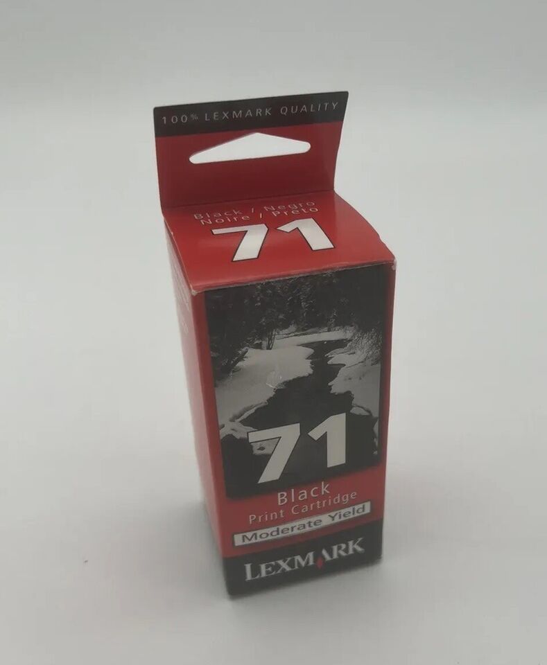 LEXMARK #71 Black Injent Cartridge New - $9.50