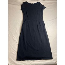 Boden Dress Womens Size 6 L Black Pockets Knee Length Sleeveless A Line ... - $32.38