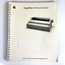 Apple ImageWriter II 2 Owner's Manual Vintage Macintosh Computing Spiral - $9.00