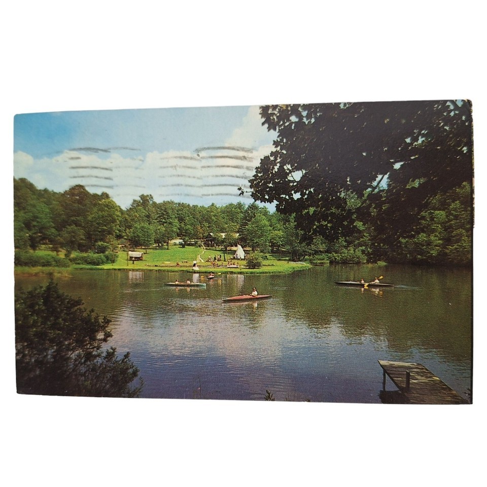 Postcard Rainbow Lake At Rainbow Lodge French Broad River North Carolina... - $9.69