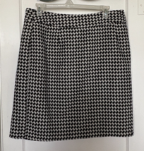 Jessica London Black and White Houndstooth A-Line Skirt Size 16 - €17,27 EUR