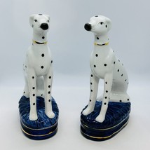 Vtg Fitz and Floyd Staffordshire Style Dalmatian Dog Bookends Figurines ... - $186.61