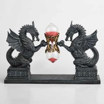 Double Dragon Hourglass  Gothic Fantasy Sand Timer Figurine, Birthday G... - $249.00