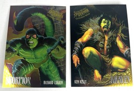FLEER ULTRA SPIDER-MAN CARD LIMITED EDITION GOLDEN WEB KRAVEN SCORPION 1... - $5.84