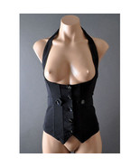 Womens Punk Goth Steampunk Victorian Corset Underbust Waistcoat Vest Top... - $34.99