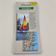 Vintage 1991 Gousha Road Map of Florida / Walt Disney World Resort Map &amp; Info - £6.95 GBP