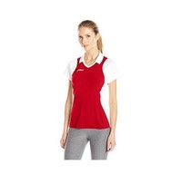 ASICS Women&#39;s Attacker Cap Sleeve Top FS2257 Red/White Size Large - $7.59