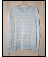 EUC Women&#39;s Baby Blue Snowflake Pull over Sweater L (12-14) - $12.57 CAD