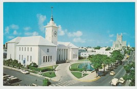 City Hall Hamilton Bermuda Vintage Postcard Unposted - £3.83 GBP