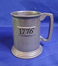 1776 Bicentennial Pewter Beer Stein Mug Tankard 4.75 Tall By Duratale By Leonard - £14.61 GBP