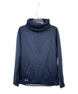 Under Armour ColdGear Womens S Pullover Hoodie Blue Striped Used Sweatshirt - $337.63 MXN