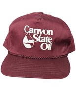 SHELL Lubricants Oil Canyon State Oil Burgundy Hat Snapback - $18.81