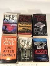 Stephen King Libro de Bolsillo Lote Miseria Straub Huesos Dreamscapes Puesta Sol - £31.45 GBP