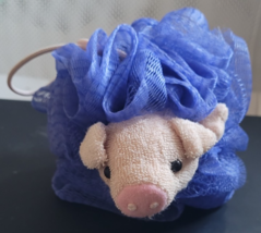 Cleanimals Pig Loofa &quot;Corkscrew The Pig&quot; Bathtime Fun Farm Animals Colle... - $180.19 MXN