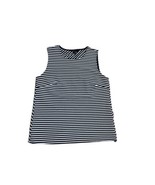 Banana Republic Blouse Sleeveless Black And White Striped Size S ($) - £23.51 GBP