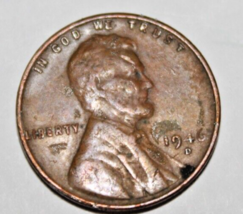 1946 D  penny , PRESS ERROR, &quot;IN GOD WE TRUST&quot; - $75.99