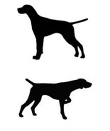 Pointer English or German Shorthair Dog Canine Profile Silhouette Decal ... - $5.00