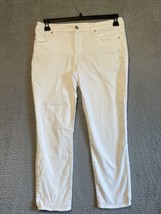 Chico&#39;s So Slimming White Girlfriend Ankle Jeans Size 0.5 (US size 6 ) - £13.24 GBP